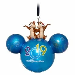 Hot Sale 🎉 Disney Mickey Ears Icon Ornament - 2019 Dated - Chip N Dale 🧨