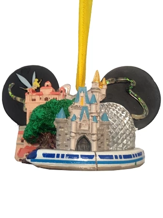 Best Pirce ๐ Disney Ear Hat Ornament - Four Parks, One World - Hollywood Tower ๐