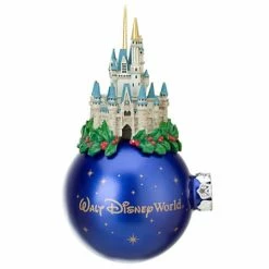 Top 10 😍 Disney ❄ Christmas Ornament - Cinderella Castle - Holly - Blue 👏
