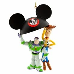 Brand new 💯 Disney 🎅 Christmas Ornament - Toy Story - Buzz And Woody Ear Hat 👏