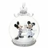Promo 😉 Disney 🎅 Christmas Ornament - Mickey And Minnie Wedding Globe 👍