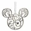 Flash Sale 👍 Disney 🎄 Christmas Ornament - Bohemian Filigree Mickey Mouse - Silver 🌟