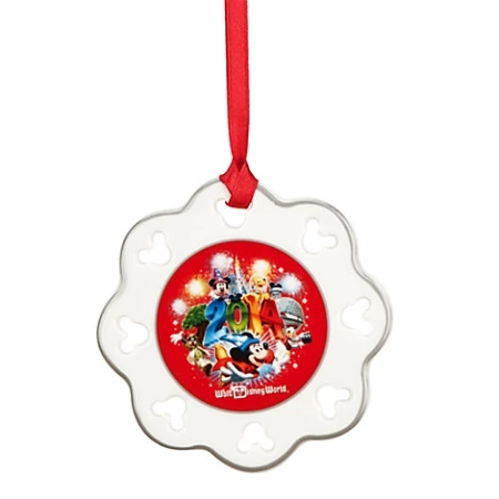 New ⭐ Disney Disc Ornament - 2014 Sorcerer Mickey Mouse Snowflake ❤️