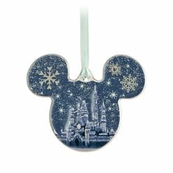 Promo 😀 Disney Disc Ornament - Mickey Mouse - Fantasyland Castle 🛒