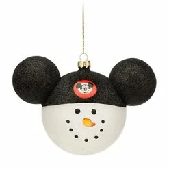 Deals 💯 Disney Mickey Ears Icon Ornament - Snowman - Mickey Mouse Club 🔔