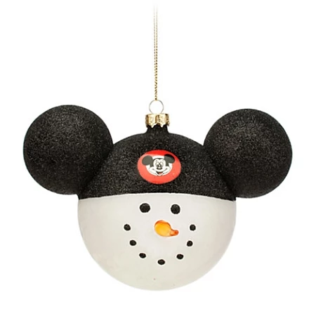 Deals π― Disney Mickey Ears Icon Ornament - Snowman - Mickey Mouse Club π