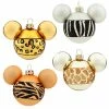 Best Sale 🛒 Disney 🎄 Christmas Ornament Set - Mickey Animal Print - Set Of 4 👏