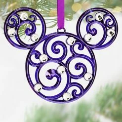 Promo 😍 Disney 🎅 Christmas Ornament - Bohemian Filigree Mickey Mouse - Purple 😍