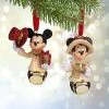 Deals 🔥 Disney ❄ Christmas Ornament Set - Victorian Mickey And Minnie Bells 💯