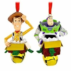 Flash Sale 🧨 Disney 🎅 Christmas Ornament Set - Woody And Buzz Lightyear Bells 🥰