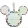 Outlet 💯 Disney 🎅 Christmas Ornament - Crystal Mickey Icon - Faceted 💯