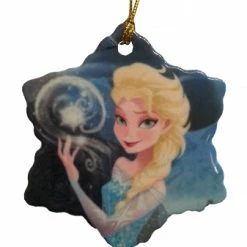 New 🛒 Disney Flat 🎄 Christmas Ornament - Frozen - Queen Elsa 🌟