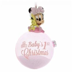 Buy ⌛ Disney ❄ Christmas Ornament - Baby's 1st ❄ Christmas - Minnie Mouse 🎁