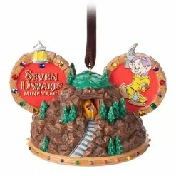 New 🎁 Disney Ears Hat Ornament - Seven Dwarfs Mine Train 😍