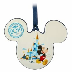 Cheapest 🔔 Disney Disc Ornament - 2019 Dated - Mickey Icon - Walt Disney World 🧨
