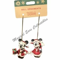 Best Sale ⭐ Disney Bell Ornament Set - Turn Of The Century - Mickey And Minnie 👏