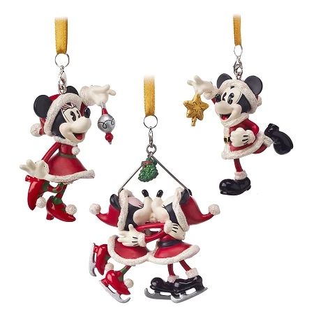 Deals 🎁 Disney Holiday Ornament Set - Turn Of The Century - Mickey And Minnie ⭐