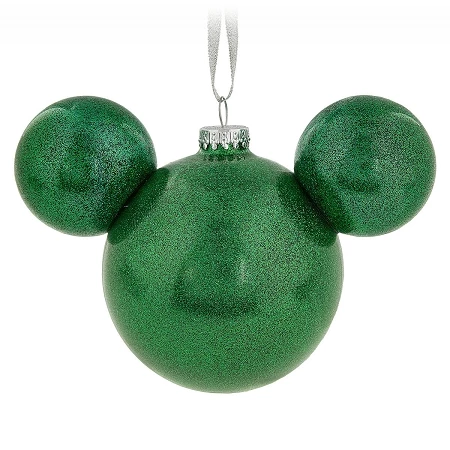 Coupon 👏 Disney 🎄 Christmas Ornament - Mickey Mouse Icon - Green 😍