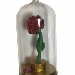 Cheapest 🔥 Disney ❄ Christmas Ornament - Belle's Enchanted Rose - Light Up 🎁