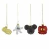 New ⌛ Disney 🎅 Christmas Ornament Set - Mickey Mouse Body Parts - Set Of 4 👍