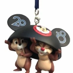 Buy ❤️ Disney ❄ Christmas Ornament - 2018 Chip N Dale With Ears Hat 🔥
