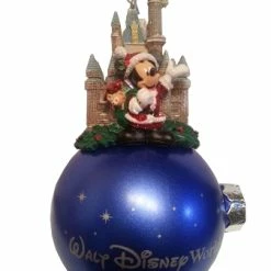 Outlet 💯 Disney 🎅 Christmas Ornament - Cinderella Castle And Santa Mickey Mouse 🧨