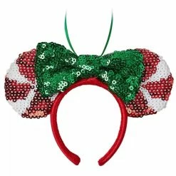 New 🌟 Disney Ear Headband Ornament - Minnie Mouse Peppermint Twist 👍