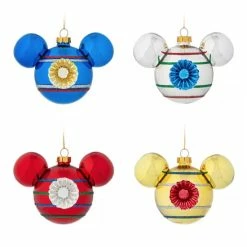 Top 10 ⭐ Disney Mickey Ears Ornament Set - Mickey Mouse Icon Indents - Set Of 4 ⭐