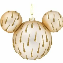 Cheapest 🤩 Disney Mickey Ears Icon Ornament - Mickey Mouse Icon - Gold Drops 🎉