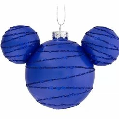 Flash Sale ❤️ Disney Mickey Ears Icon Ornament - Mickey Mouse Icon - Cobalt 😀
