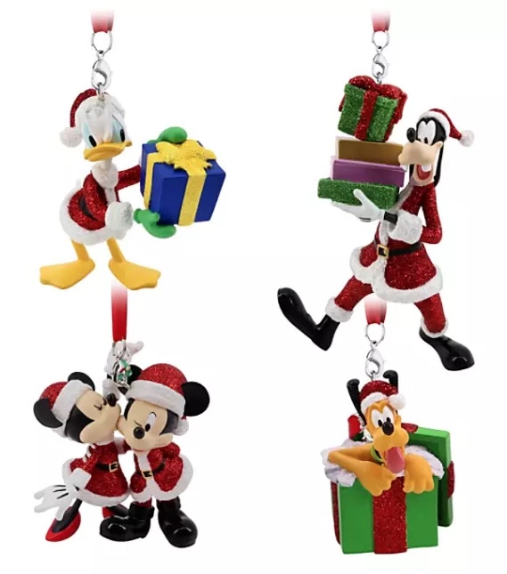 Brand new π₯° Disney Ornament Set - Santa Mickey Mouse And Friends - Set Of 4 π§¨