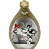Budget 🎉 Disney Glass Drop Ornament - Minnie Mouse Light-Up - Silver & Gold ❤️