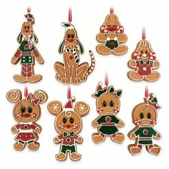Wholesale 🤩 Disney Ornament Set - Mickey And Friends Gingerbread Men Cookie 🎁