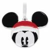 Discount 🛒 Disney Disc Ornament - Santa Mickey Mouse Icon - Ceramic 🤩