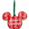 Coupon ✨ Disney Disc Ornament - Mickey Icon - Season's Greeting 👍