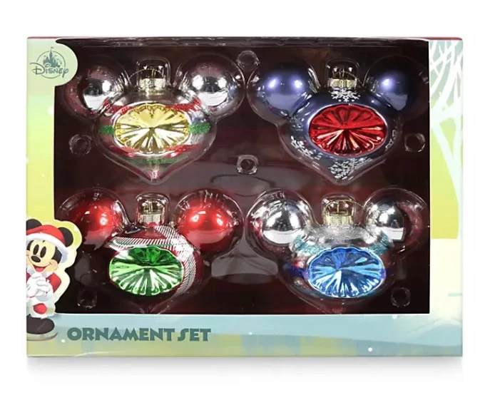 Top 10 🥰 Disney Ornament Set - Mickey Mouse Icon Glass Droplet ✔️