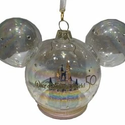 Coupon 🤩 Disney Mickey Ears Icon Ornament - 50th Anniversary - Castle 👏