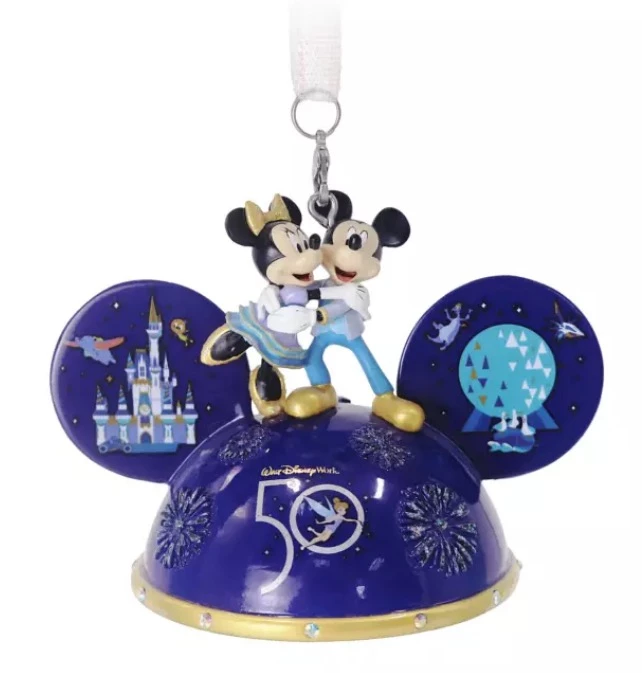 Best deal 🤩 Disney Ear Hat Ornament - 50th Anniversary - Mickey & Minnie ⌛