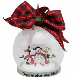Wholesale 😉 Disney Globe Ornament - Minnie, Daisy And Snowman ⭐