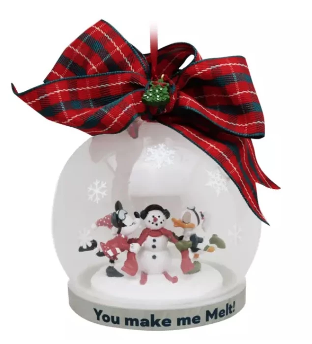 Wholesale 😉 Disney Globe Ornament - Minnie, Daisy And Snowman ⭐