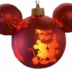 Deals 🥰 Disney Mickey Ears Icon Ornament - Mickey & Minnie - Merry & Bright 🥰